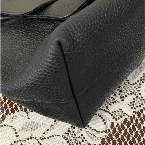 Fossil Kinley Cowhide Black Pebbled Leather Shopper Bag - Picture 15 of 16